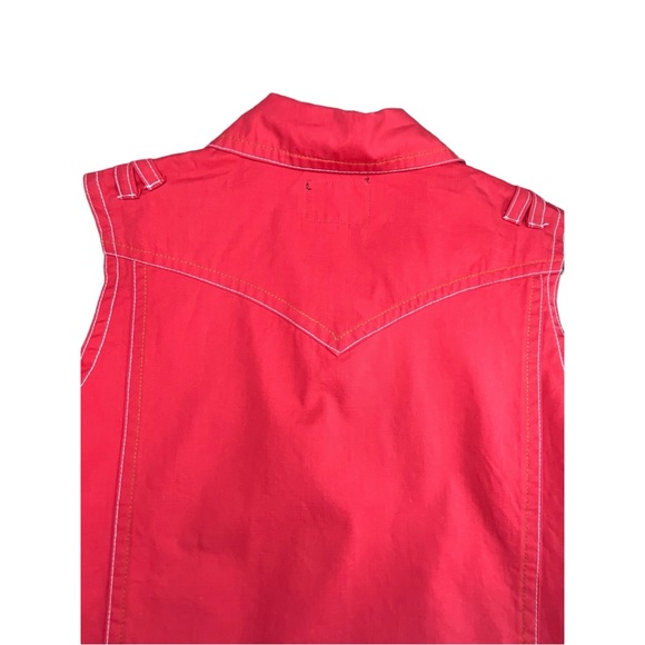 Number Nine Women’s Red Vest Sz M - Picture 5 of 9